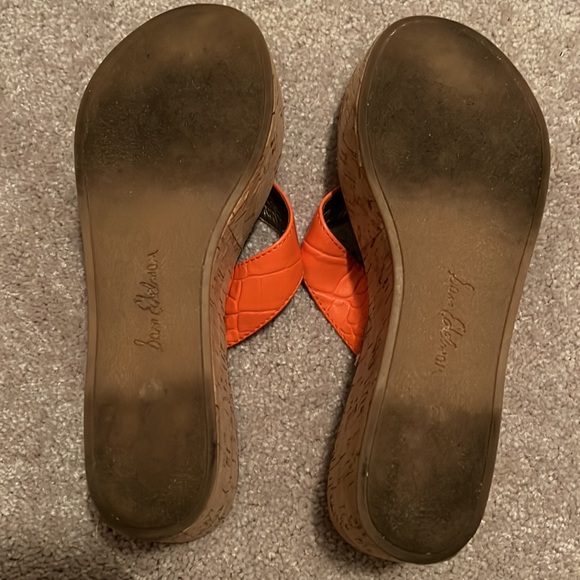 Sam Edelman orange wedges size 9 - Picture 5 of 6